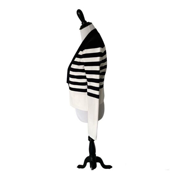 BCBGMAXAZRIA Women’s Guy White/Black Tuxedo Jacket size S - Picture 2 of 5